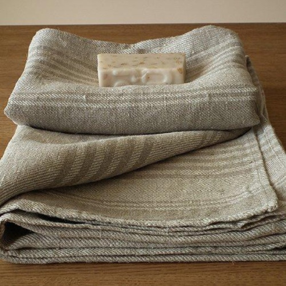 Striped Huckaback 4PC Bath Towel Set